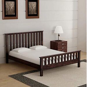 EIN'S Sheesham Wood Queen Size Bed for Bedroom (Mohagany Finish)